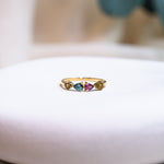 Harmony Cluster Ring, handcrafted ring in 24K gold vermeil