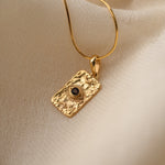 Evil Eye Smoky Quartz Pendant, handcrafted pendant in 24K gold vermeil