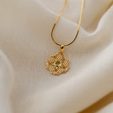 Kali Peridot Pendant, handcrafted pendant in 24K gold vermeil