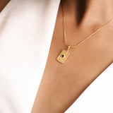 Evil Eye Smoky Quartz Pendant