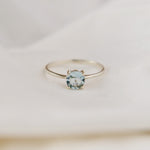 Aquamarine Ring in 925 sterling silver