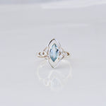 Celtic Knot Topaz Ring in 925 sterling silver