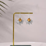Citrine Sun Ray Earrings