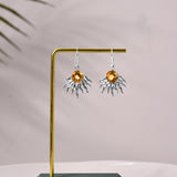 Citrine Sun Ray Earrings