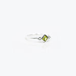 Maya Peridot Ring in 925 sterling silver