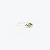 Maya Peridot Ring in 925 sterling silver