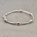 Square Amethyst Bracelet
