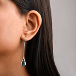 Swiss Blue Topaz Drop Earrings