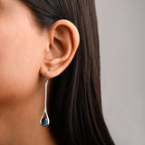 Swiss Blue Topaz Drop Earrings