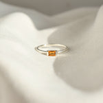 Glow Baguette Ring in 925 sterling silver