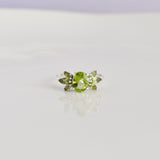 Peridot Cluster Ring
