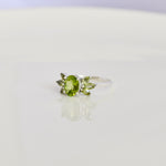 Peridot Cluster Ring