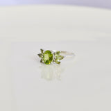 Peridot Cluster Ring