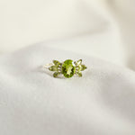 Peridot Cluster Ring