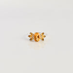 Citrine Cluster Ring