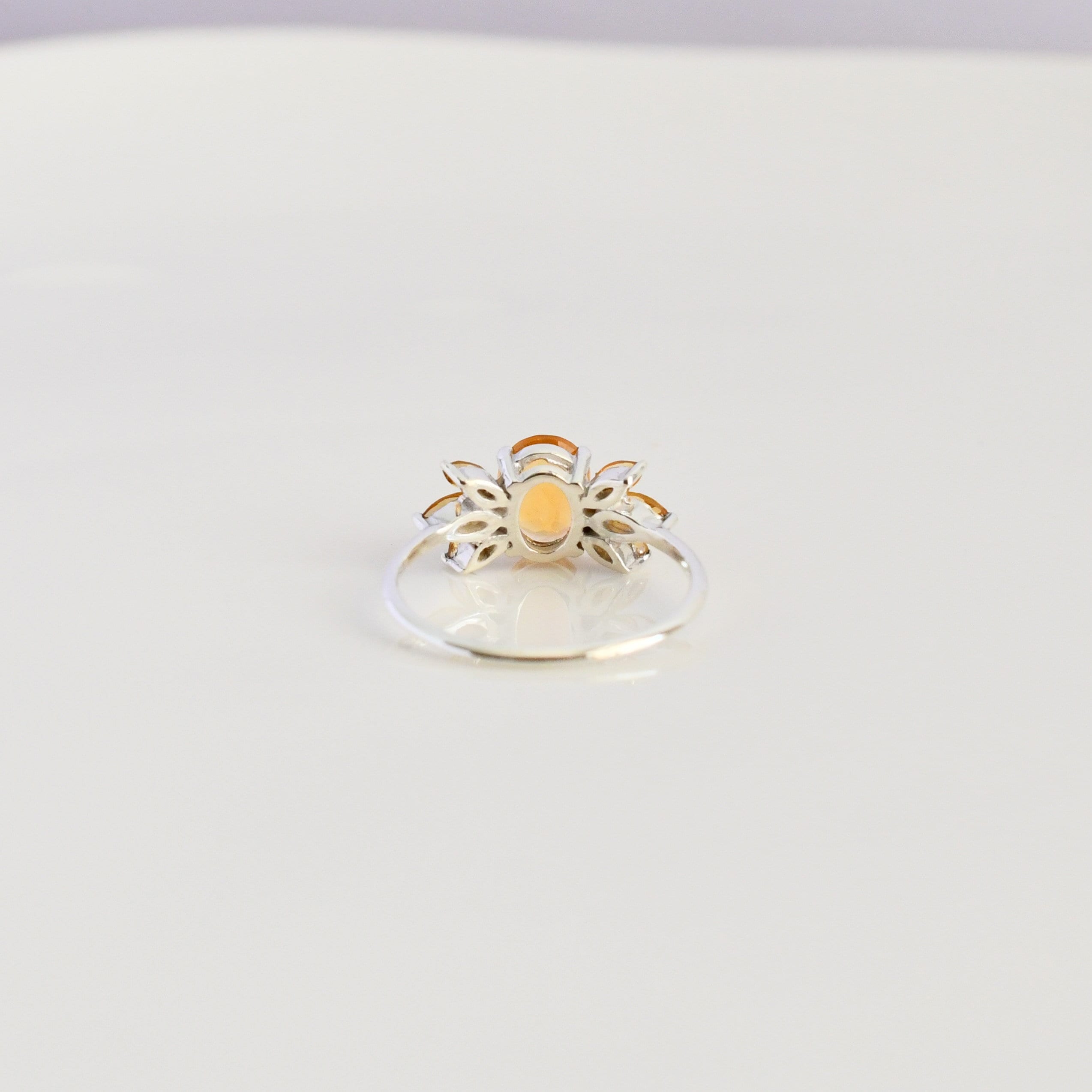 Citrine Cluster Ring