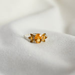 Citrine Cluster Ring in 925 sterling silver