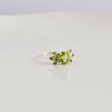 Peridot Cluster Ring