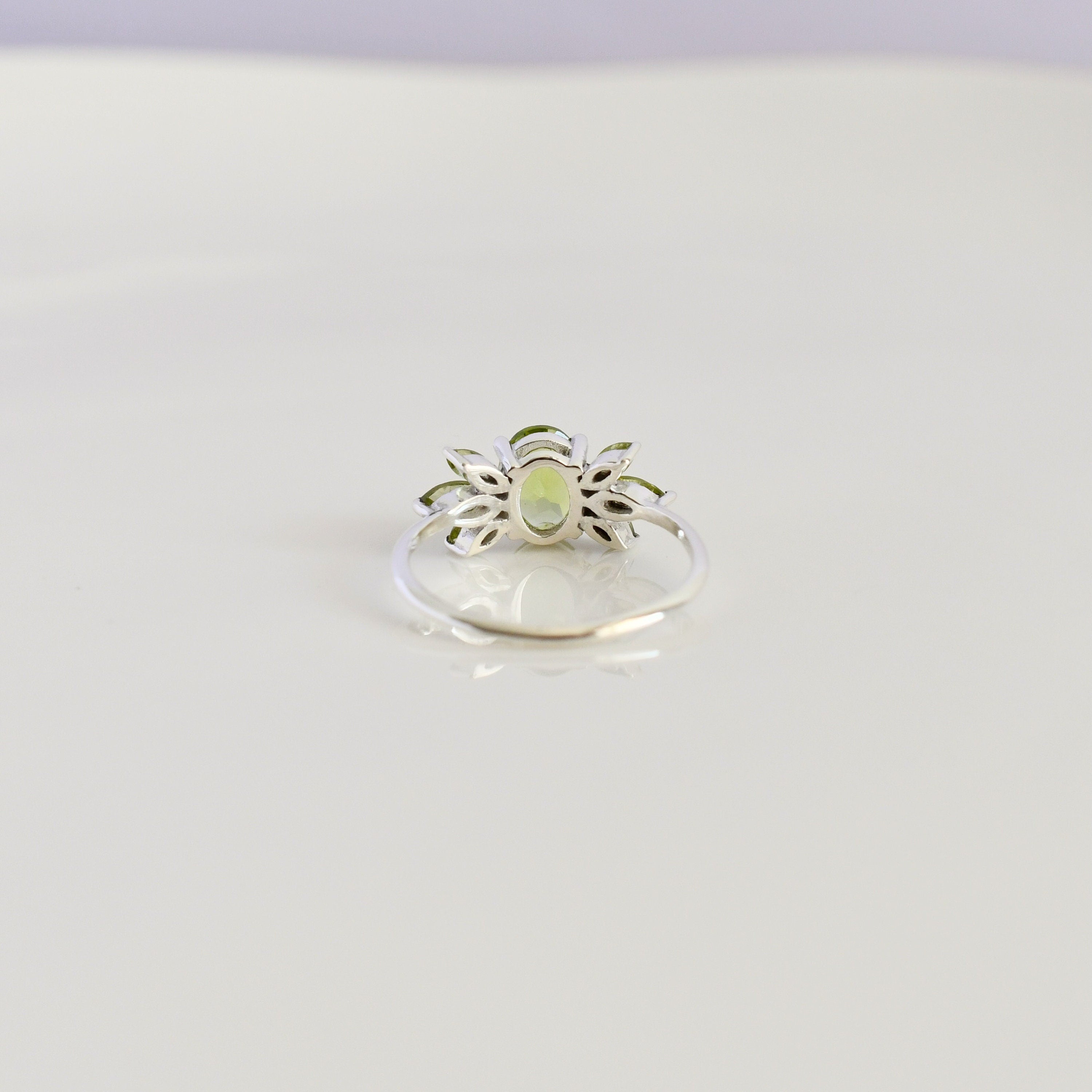 Peridot Cluster Ring