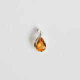 Pear Cut Citrine Pendant