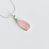 Rose Quartz Pear Drop Pendant