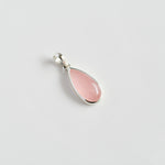 Rose Quartz Pear Drop Pendant
