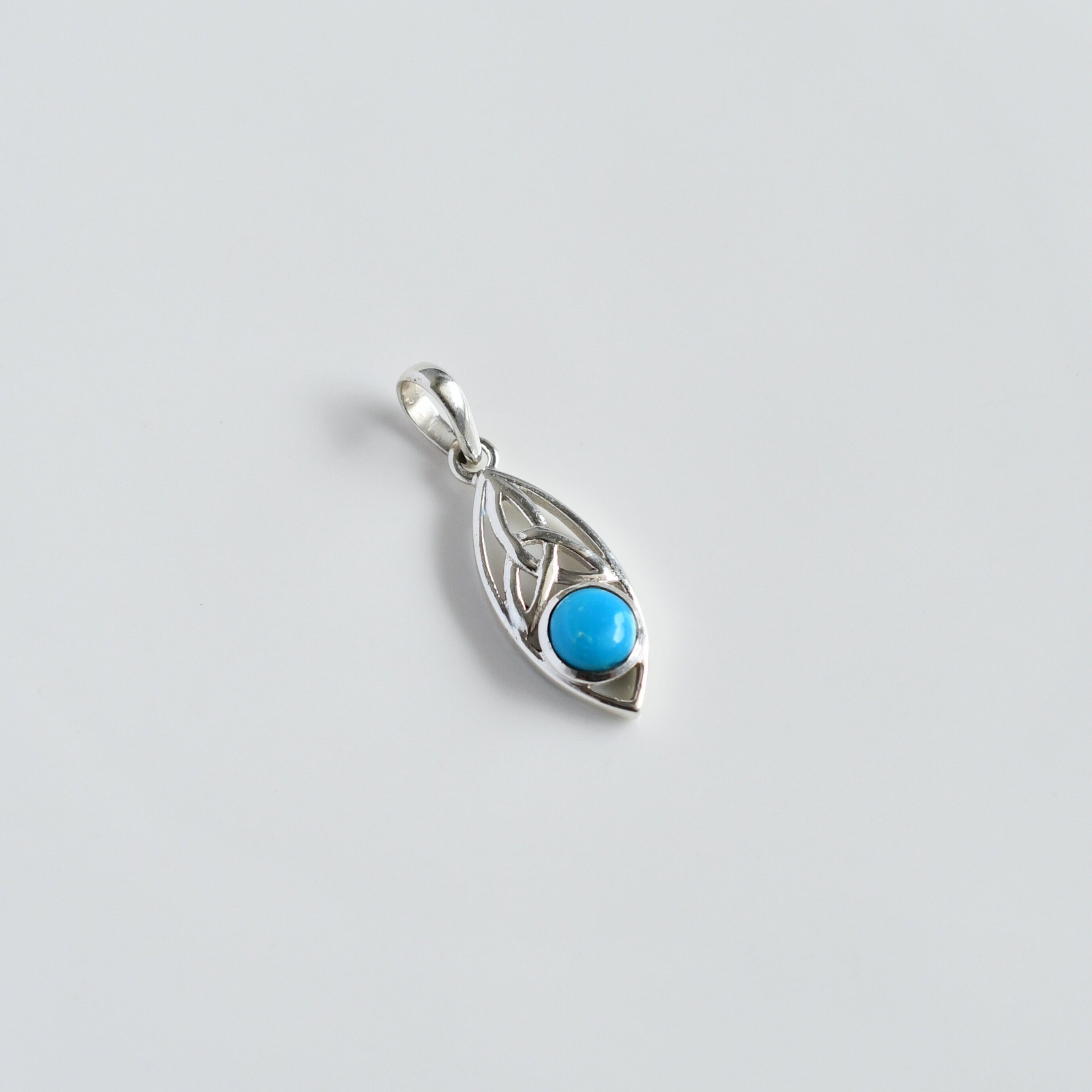 Celtic Knot Turquoise Pendant