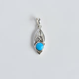 Celtic Knot Turquoise Pendant