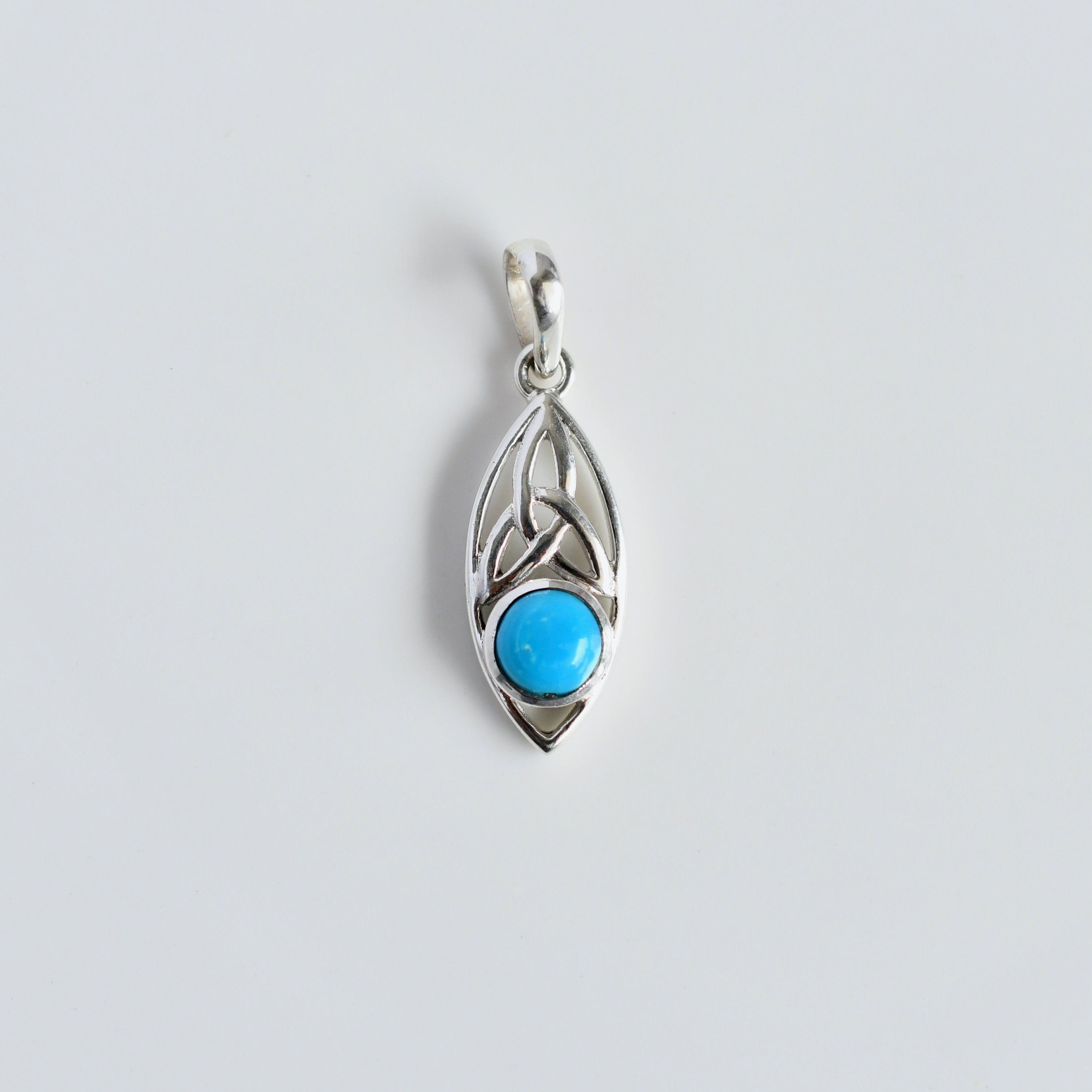 Celtic Knot Turquoise Pendant
