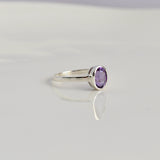 Oval Amethyst Ring