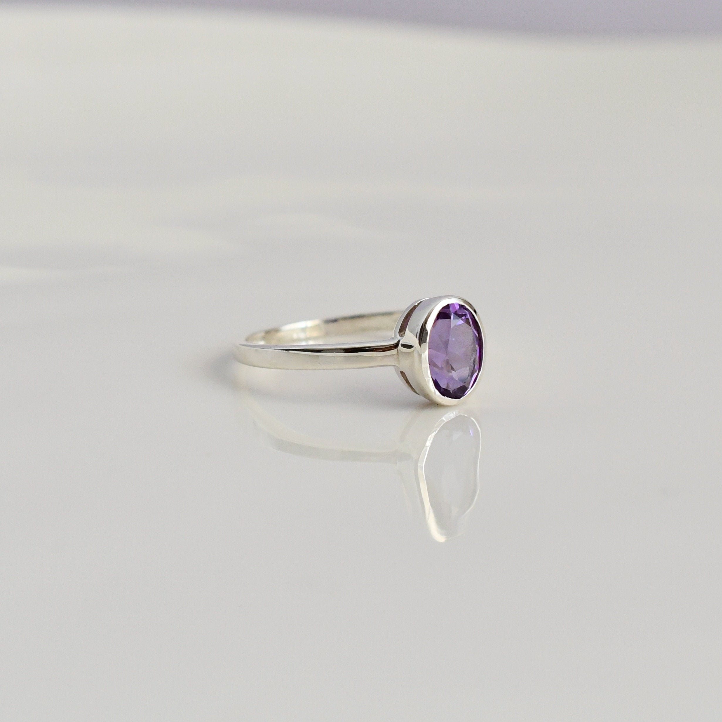 Oval Amethyst Ring