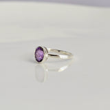 Oval Amethyst Ring
