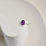 Oval Amethyst Ring