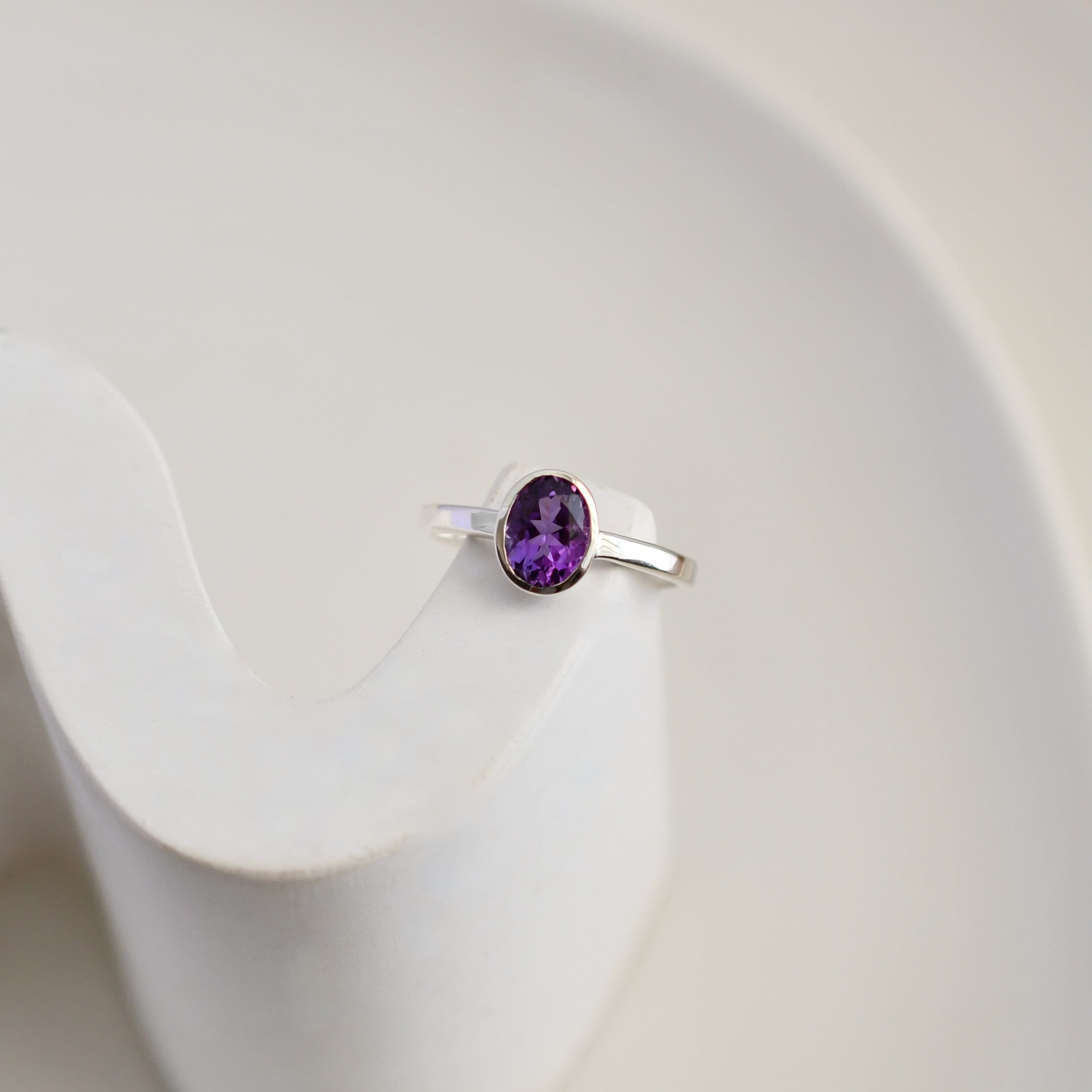 Oval Amethyst Ring
