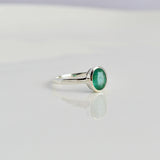 Oval Emerald Ring