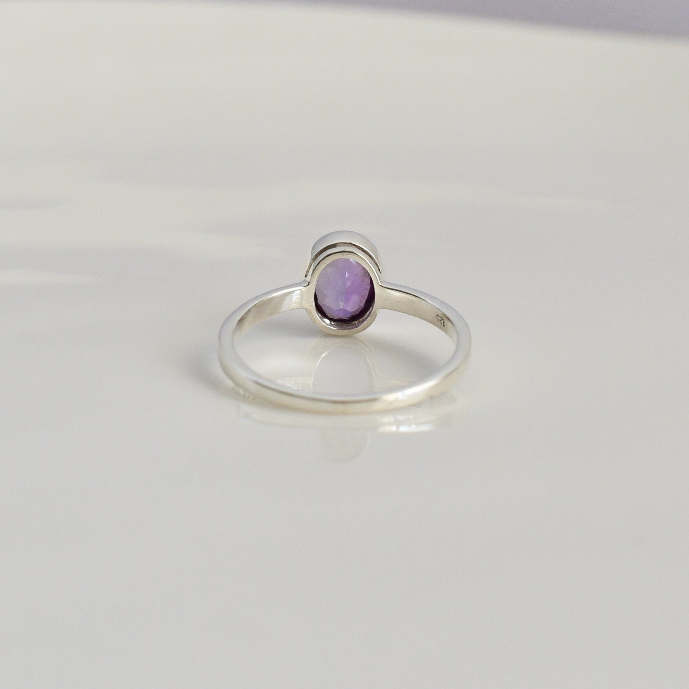 Oval Amethyst Ring