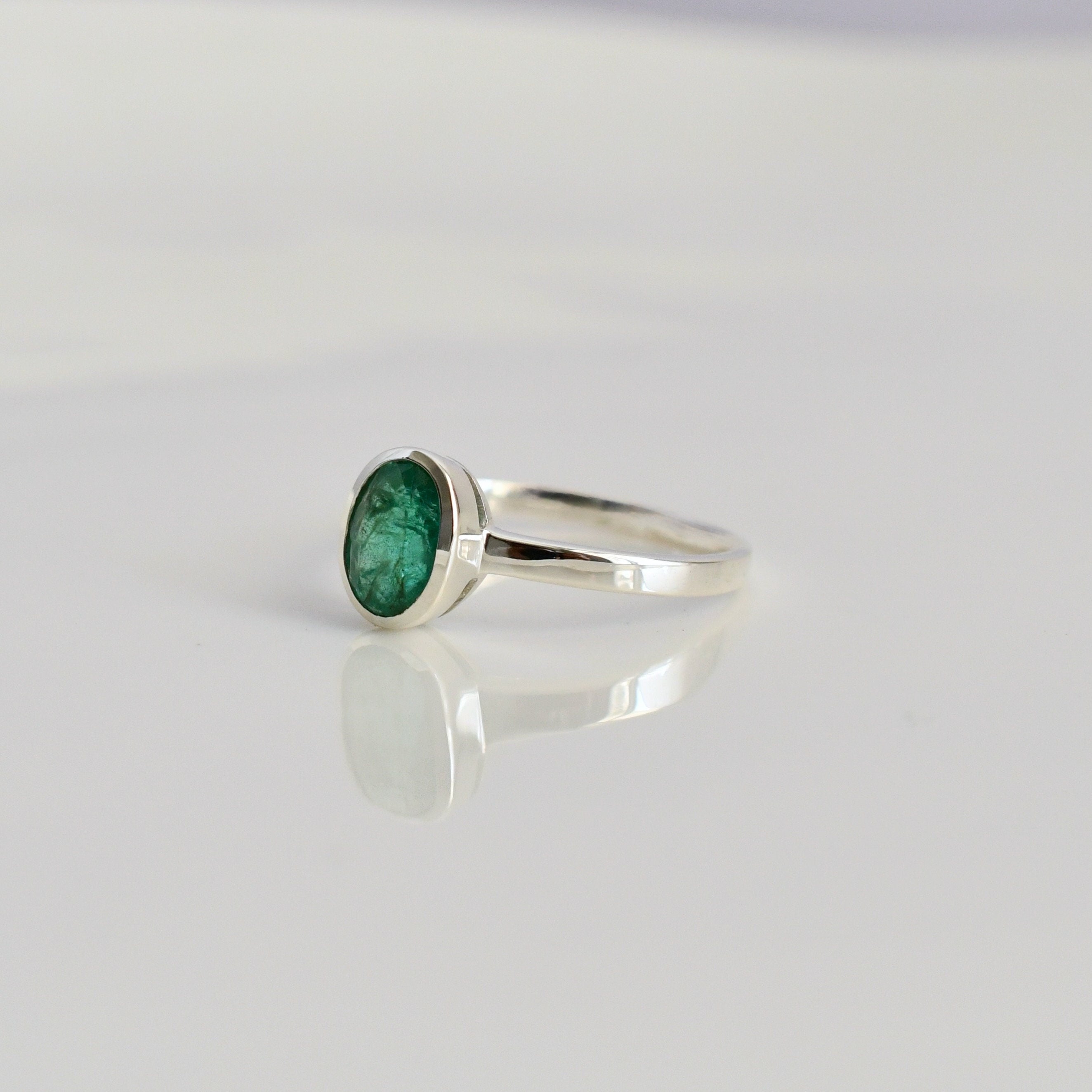 Oval Emerald Ring