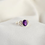 Celtic Knot Amethyst Ring