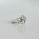 Lotus Blue Topaz Ring