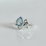 Lotus Blue Topaz Ring