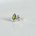 Lotus Peridot Ring