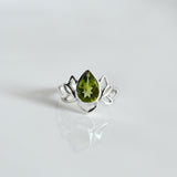 Lotus Peridot Ring