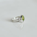 Lotus Peridot Ring