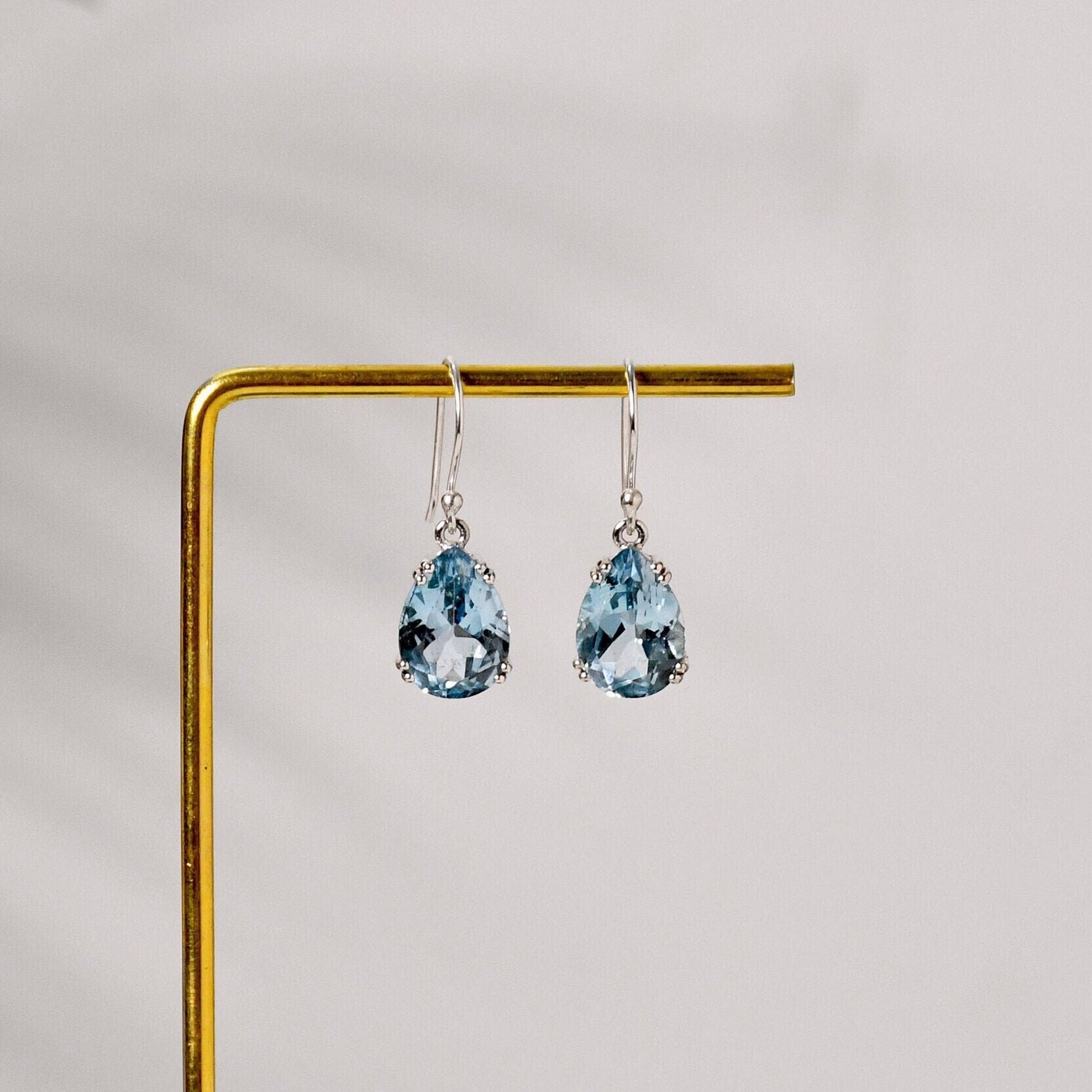 Rose Quartz Drop Earrings