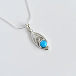 Celtic Knot Turquoise Pendant in 925 sterling silver