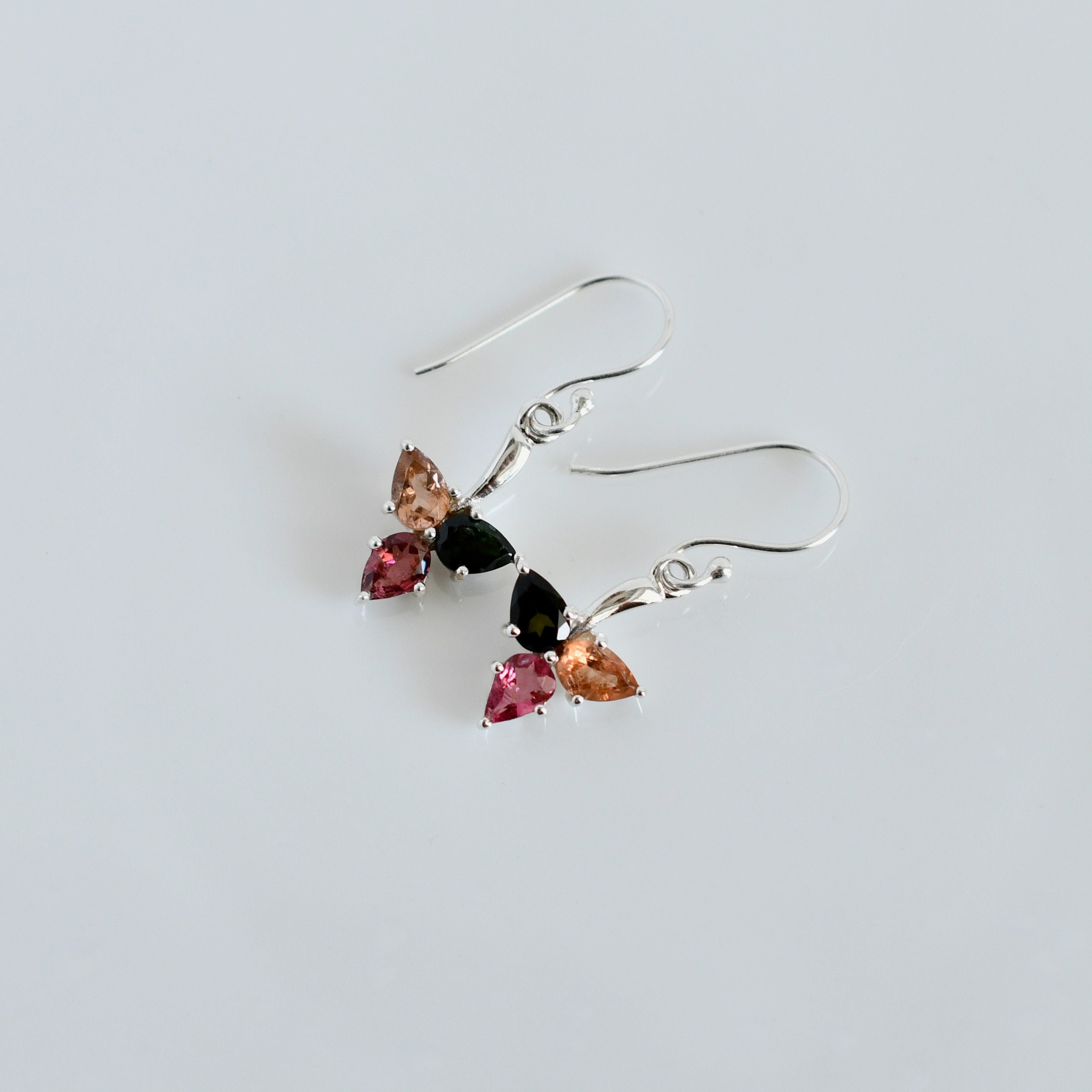 Pear Peridot Earrings