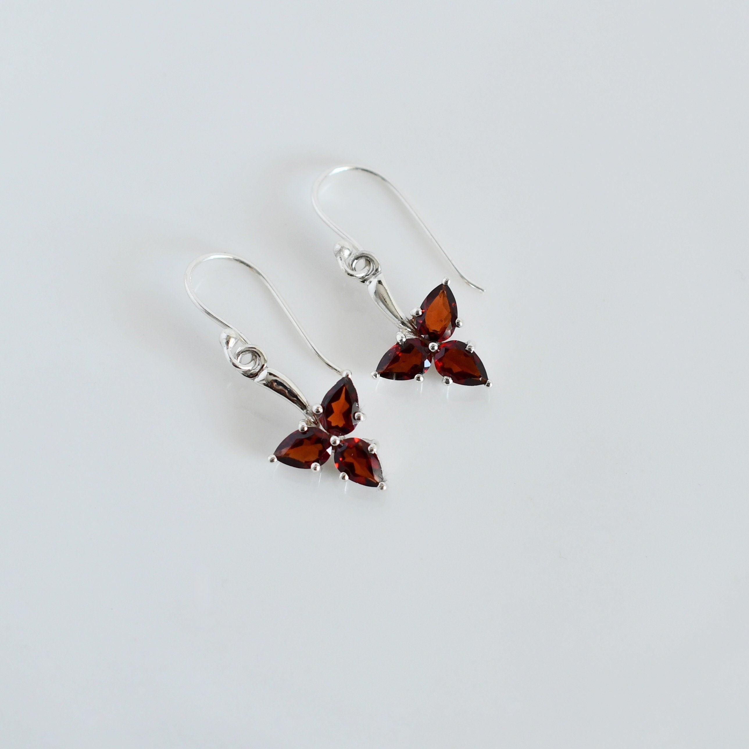 Pear Drop Amethyst Earrings