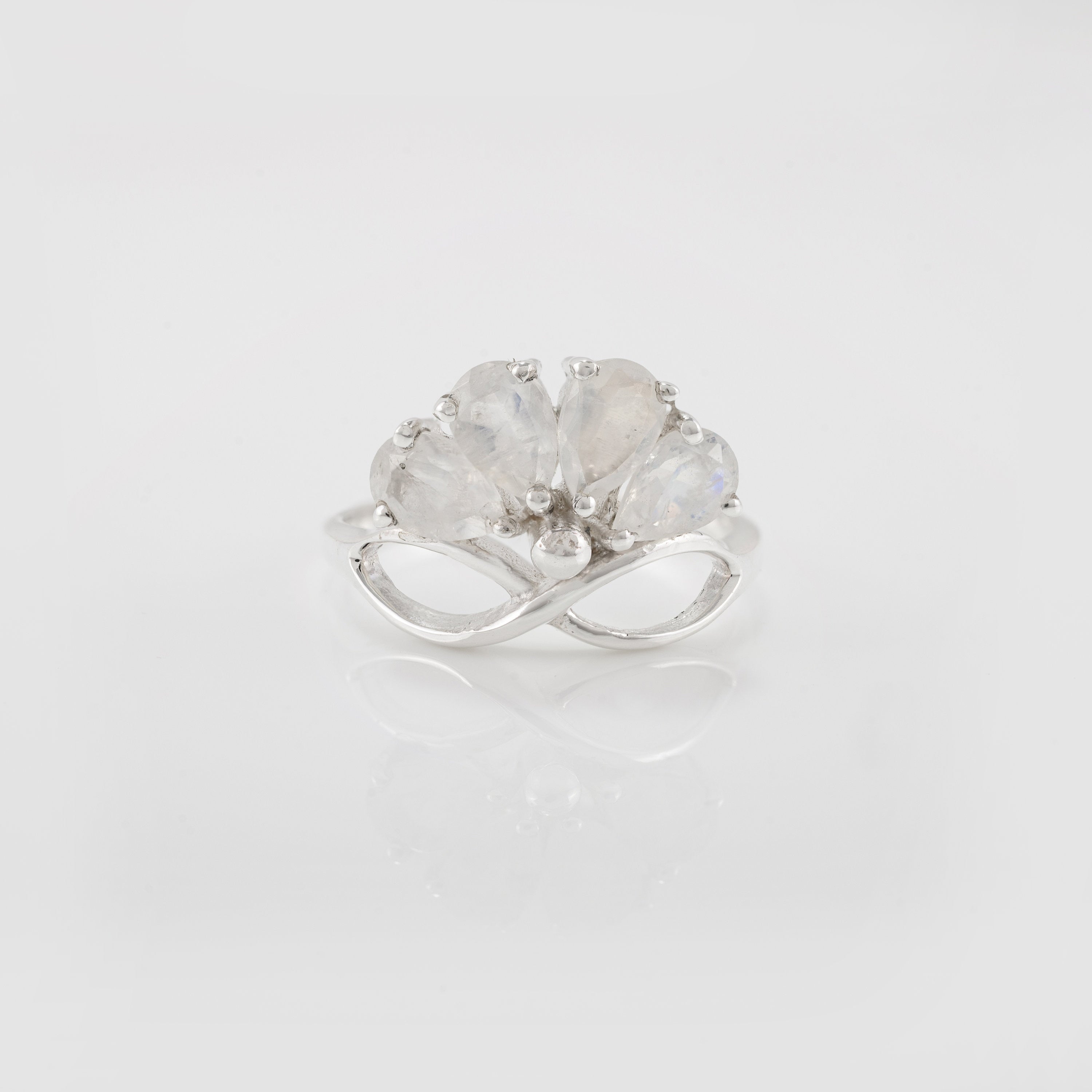 Art Deco Tourmaline Fan Ring