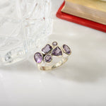 Amethyst Cluster Ring