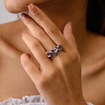Amethyst Cluster Ring